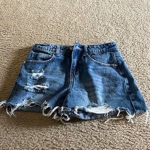 20 organic blue jean shorts
